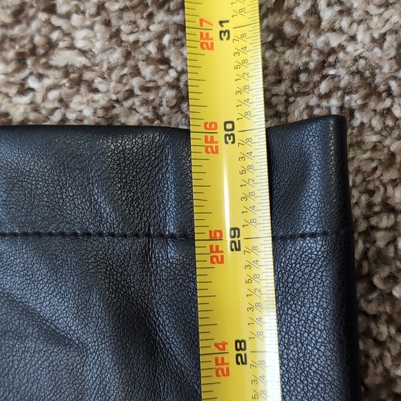 Anthropologie Avec Les Filles High Rise Faux Leather Cargo Pants Size Small-Med - Picture 8 of 10